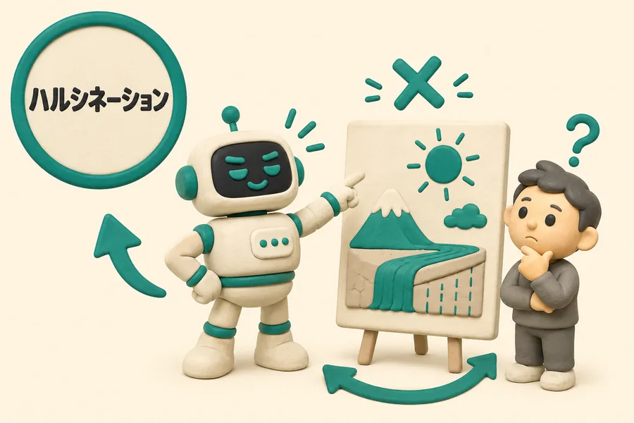 ハルシネーションのイラスト図解