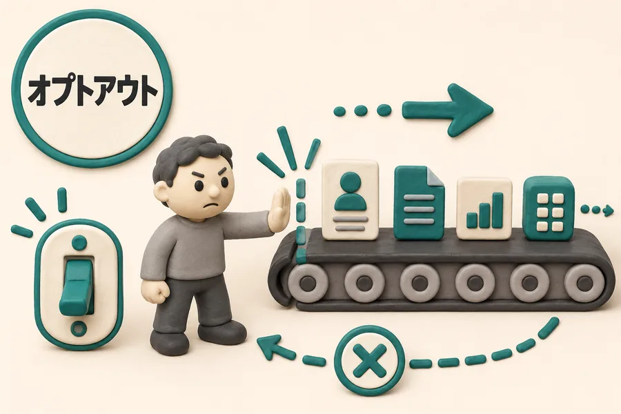 オプトアウトのイラスト図解