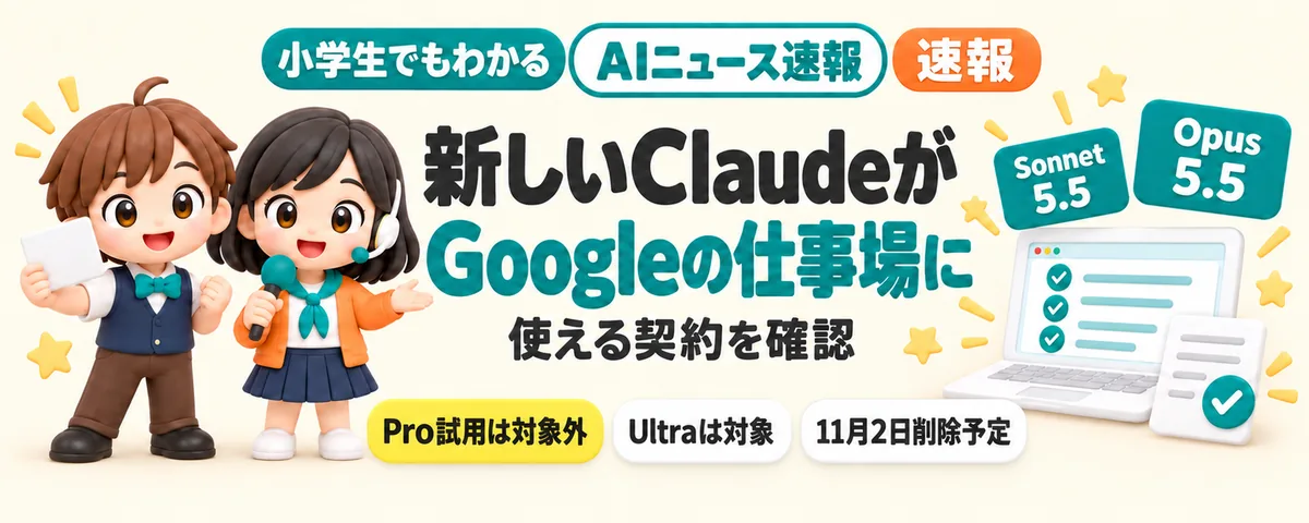 新しいClaudeがGoogleの仕事場にのカバー