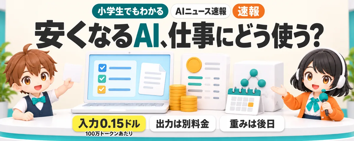 MiniMax、仕事を任せるAIが低価格にのカバー