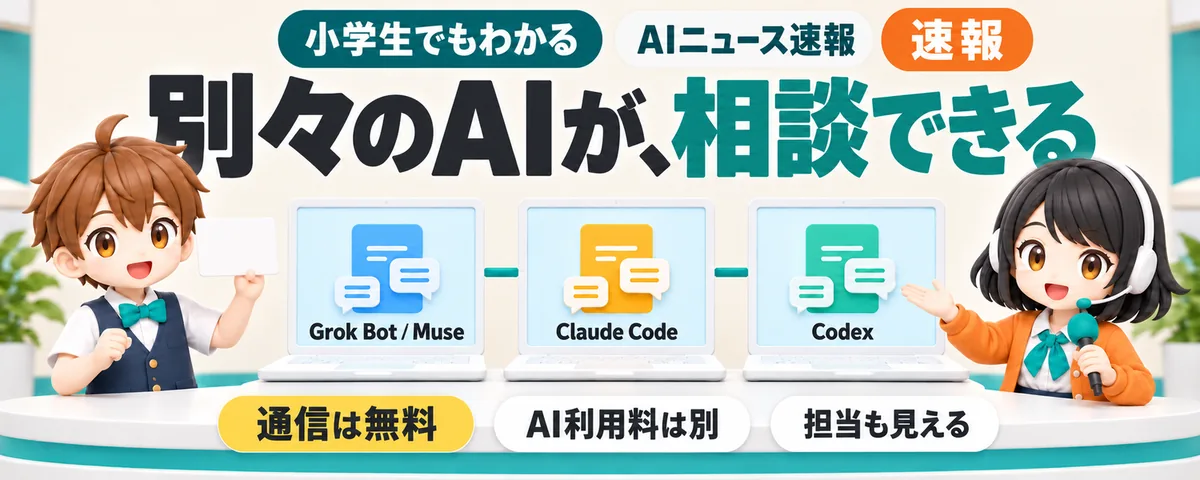 別々のAIが相談できる連絡網が登場のカバー