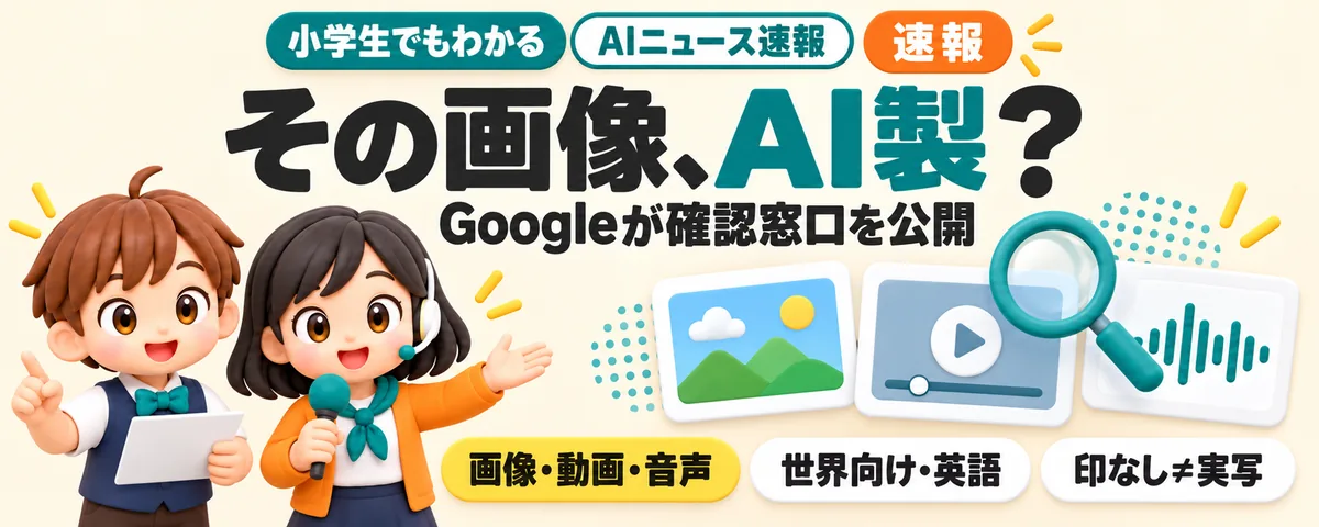 その画像、AI製？Googleが確認窓口を公開のカバー