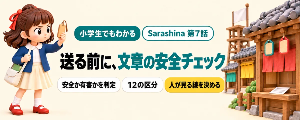 Sarashina 第7話 Sarashina guard入門!送る前に文章の安全をチェックする